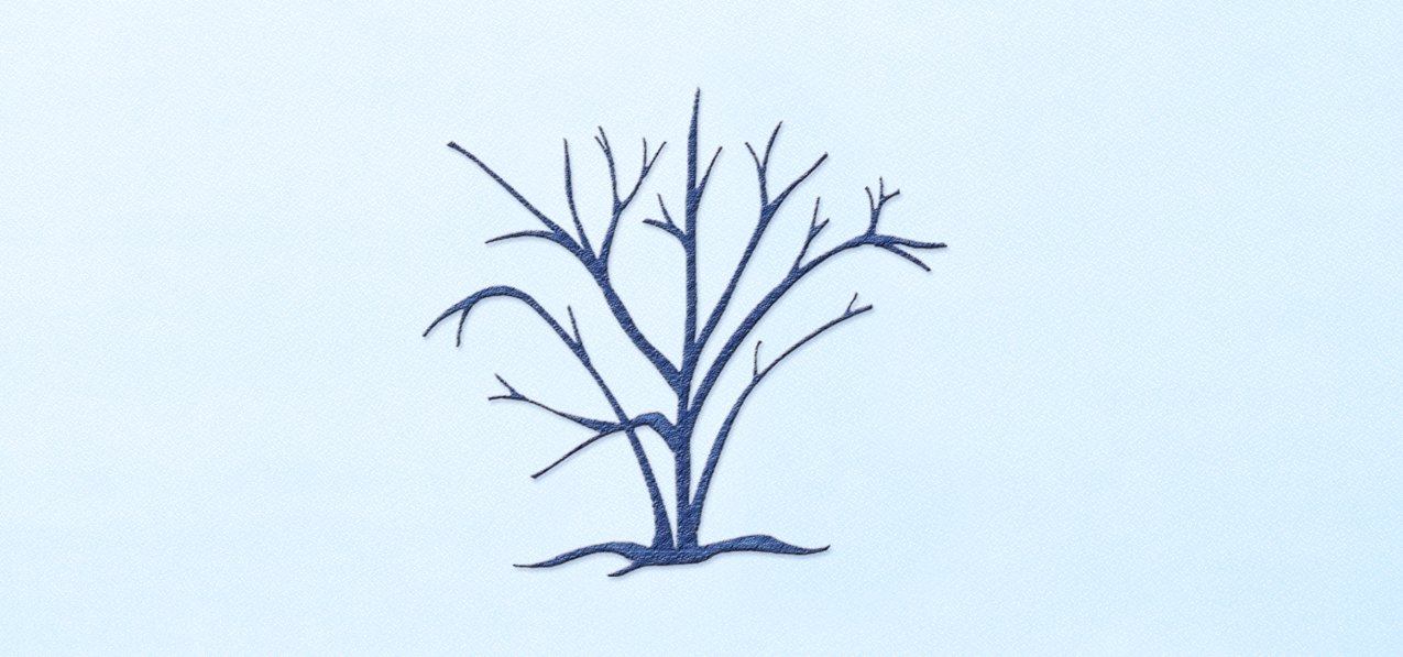 10 Birch Tree Blue Faux